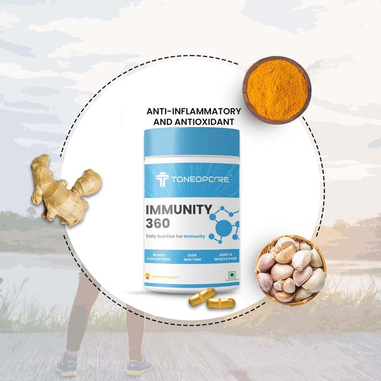 Turmeric garlic oil capsule improves immune