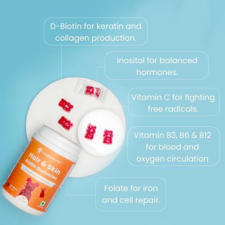Hair & Skin Biotin Gummies