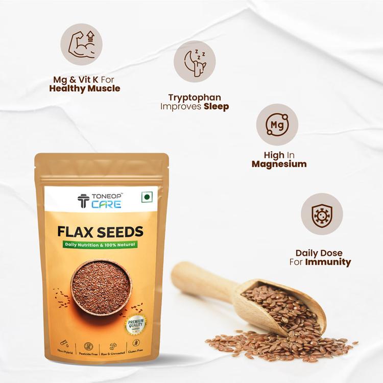 flax seeds with Omega 3, 6 & 9