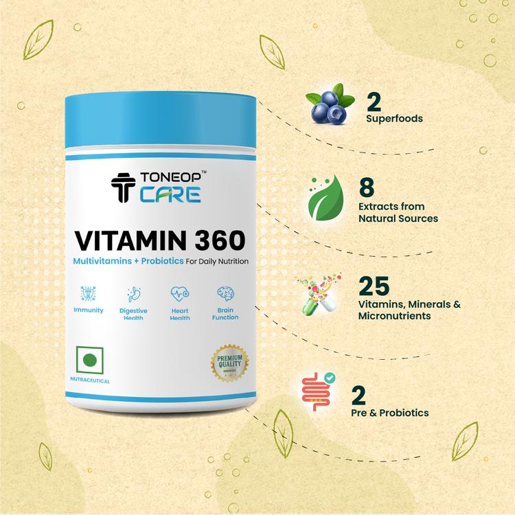 Vitamin 360 Tablets for Better Immune System